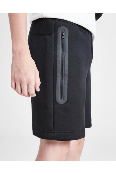 Nike Tech Fleece siyah Shorts çocuk şort FD3289