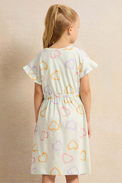 REDTAG Girls Mint Printed Dress