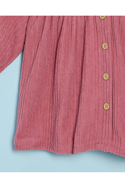 REDTAG Infant Girls Red Embroidered Dress