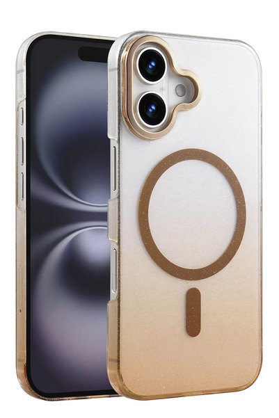 New Face غطاء MTXDPN لهاتف Apple iPhone 16 لامع متوافق مع MagSafe - (133033) ...