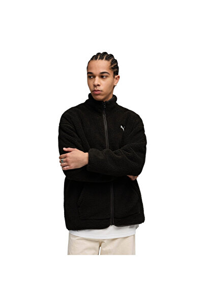 Puma Jacket Ess Elevated Relaxed Winterized Full-zip, Black, Men