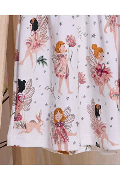 REDTAG Infant Girls White Printed Dress