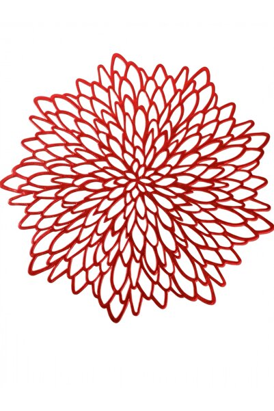 Yenigeldi 1 Piece Floral Non-Slip Placemat Floral Pattern Washable Vinyl