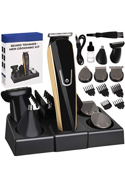 MARYALEX Trimmer and shaver, All-in-One, hair, beard, nose, groin and body, Long autonomy, with stand