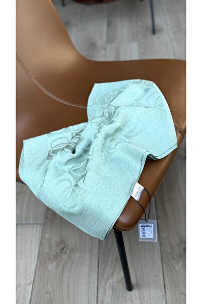 Imannoor Dama Desen Naia Pamuk Şal Nil Yeşili