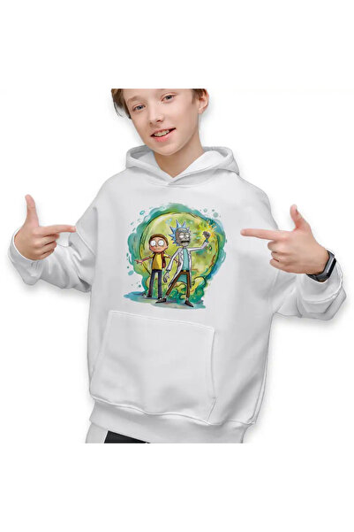 OEM Hanorac Copii Baieti Rick and Morty Planete Spatiu