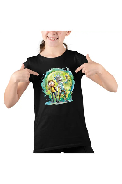 OEM Παιδικό Κοριτσίστικο T-shirt Rick and Morty Space Planets