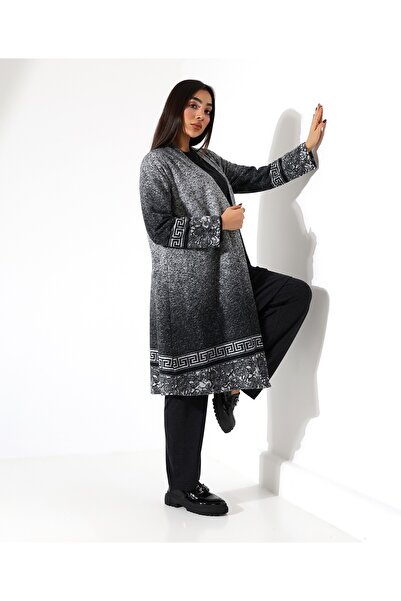 Fi'l Arz Fashion Women's Cardigan Three-Piece Hijab Mother Set