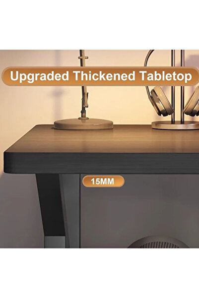 NZONE STORE Functional Office Table - Modern Gaming Table - K-Shaped Gaming Table with Sturdy Metal Legs 120cm