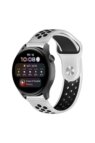 NewFace Mtxdpn Watch 22mm Sport Perforated Band (142900) - White-Black