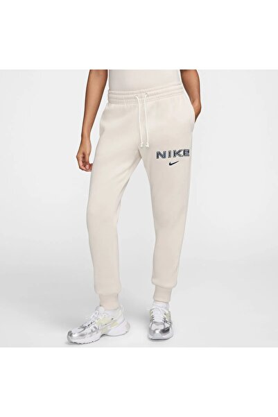 Nike Sportswear Phoenix Fleece Women's Beige Casual Sweatpants