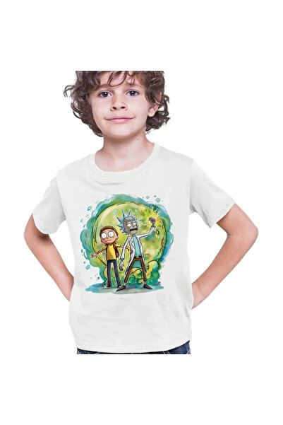 OEM Tricou Copii Baieti Rick and Morty Planete Spatiu