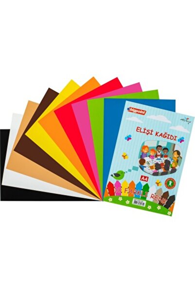 Bigpoint 708 Elişi Kağıdı A4 Karışık 10Lu 80 Gr Bp70850