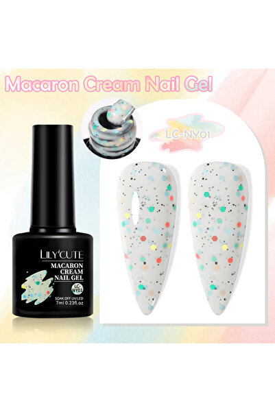 Born Pretty UR Sugar Macaron Cream Nail Gel/Makaron Serisi Kalıcı Oje(NY01)-7ml