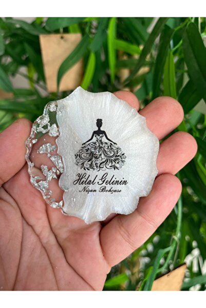 Uğur efendi şekerleme Epoksi Magnet 25 Adet Gelin Bohçası Hatırası Nişan Düğü...