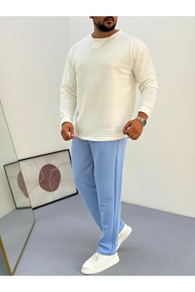 HIRSCH Checkered Quilted Top and Bottom Set