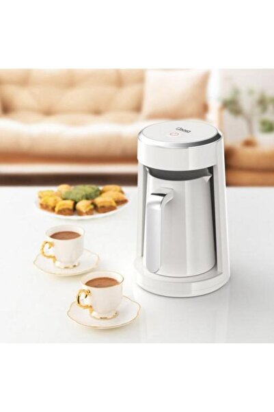 JANO ماكينة صنع القهوة التركية، بيضاء، ضمان لمدة عامين