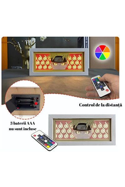 PRODYS Decorative desk lamp, RGB, Anime, Gaming, 3D, Remote control