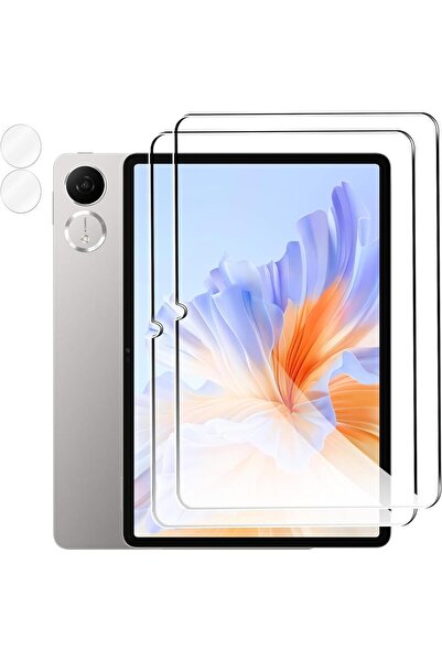 007 واقي شاشة من الزجاج المقسّى مع واقي عدسة الكاميرا لجهاز Honor Pad V9 مقاس...