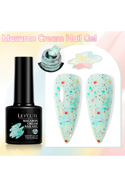 Born Pretty UR Sugar Macaron Cream Nail Gel/Makaron Serisi Kalıcı Oje(NY03)-7ml
