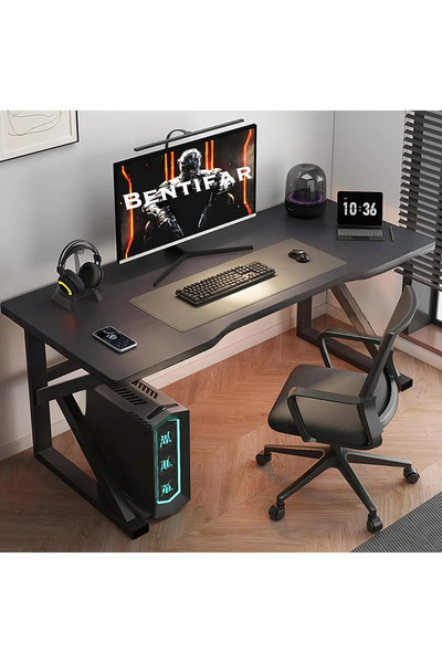 NZONE STORE طاولة مكتب عملية - طاولة قيمنق عصرية - طاولة جيمنج على شكل حرف K مع ارجل معدنية متينة قياس 120سم