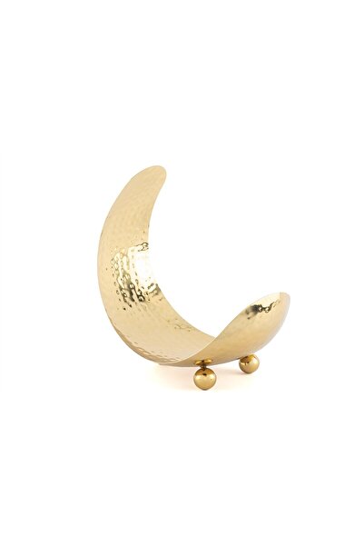 Mikasa Moor Gold Ay Çelik Meyvelik Dekoratif Tabak 36x20x37cm