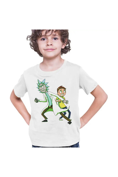 OEM Παιδικό Μπλουζάκι Rick and Morty Fanart Adventures για Αγόρια