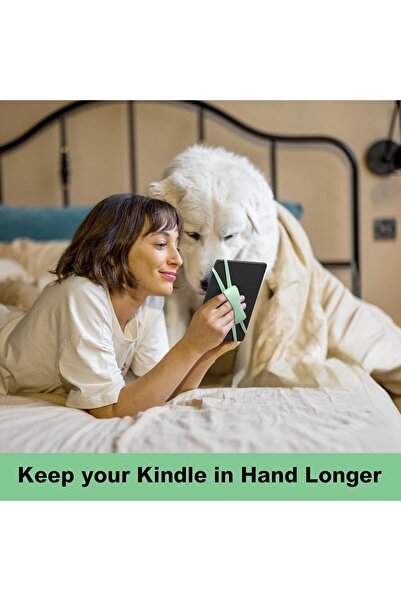 007 2-Pack Hand Strap Holder for 4.7–8 inch Kindle Tablets - Lightweight Finger Grip, Green