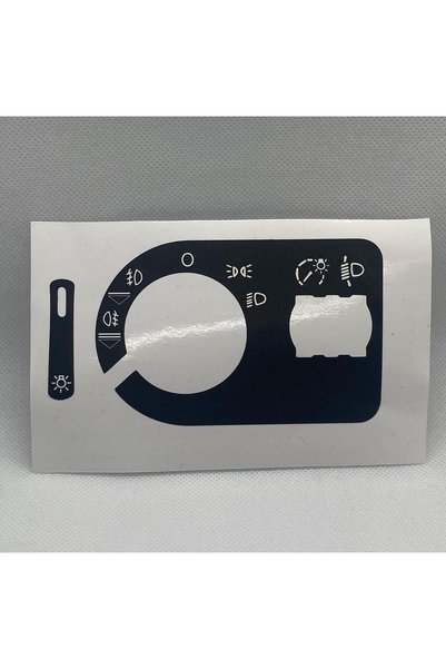Audi A3 8P Compatible Headlight Switch Button Control Sticker Label Repair Kit