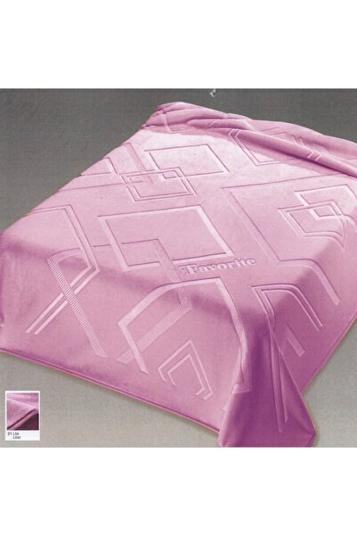 Favourite Vivert blanket, patterned, light purple, single size, 240 x 160 cm
