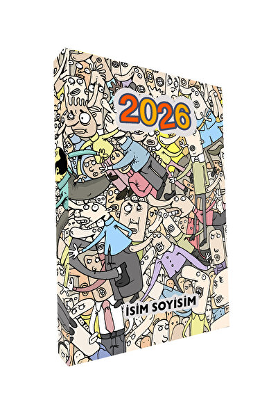 PAKLON Kalabalık İnsanlar İsme Özel 2026 Tarihli Ajanda