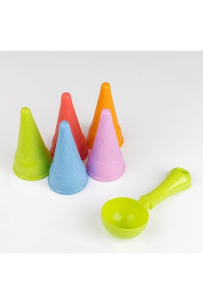 OEM Set de cornete de înghețată cu forme de nisip - 6 buc.