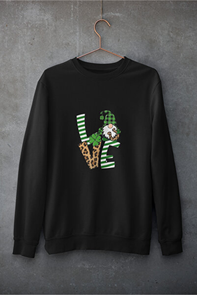 MAGORS سترة رياضية قطنية مطبوعة بأكمام طويلة وياقة دائرية لعيد القديس باتريك