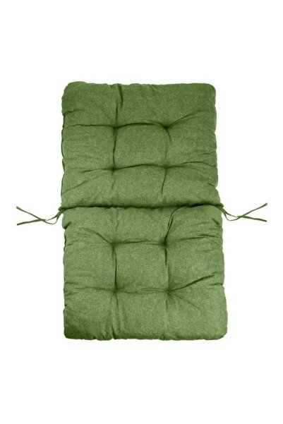ANTBRO Chair Cushion with Backrest 100x50 cm Light Green - Comfort and Style for Terrace, Garden or Balcony