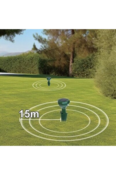 ANTBRO Repelent solar cu vibrații pentru rozătoare și șerpi - 27,5 m, rază de...