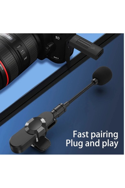 Serreha K35D Kablosuz Yaka Mikrofonu Röportaj Video Kaydı Için Type-C Girişli