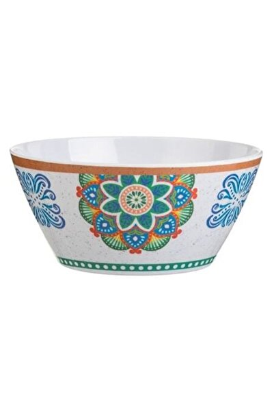 ANTBRO Melamine Bowl with Colorful Aztec Pattern, 0.72 L – Ethnic Design, Durable & Lightweight – ANTBR
