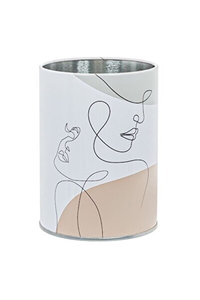 ANTBRO suport rotund pentru pix metalic cu model abstract, Ø8x10cm