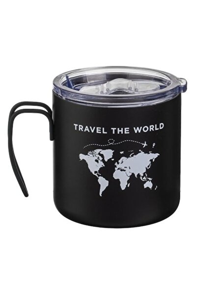 ANTBRO Travel the World Map Coffee Mug – 350 ml, Elegant Design & Premium Functionality