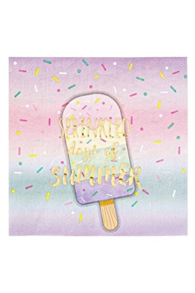 ANTBRO Set de 12 șervețele de masă, 2 straturi, 33x33 cm, model pastel cu îng...