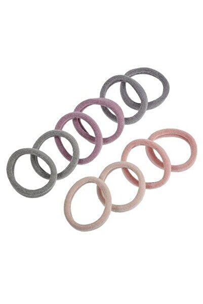 ANTBRO - Set de 10 elastice de păr, frotte cu lurex, multicolore