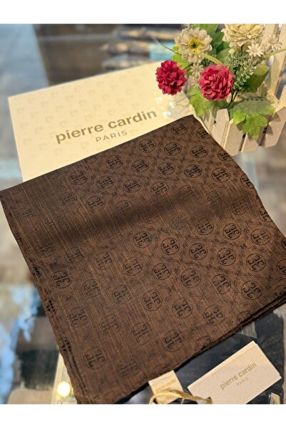 Pierre Cardin Pamuk İpek 100x100 Monogram Eşarp