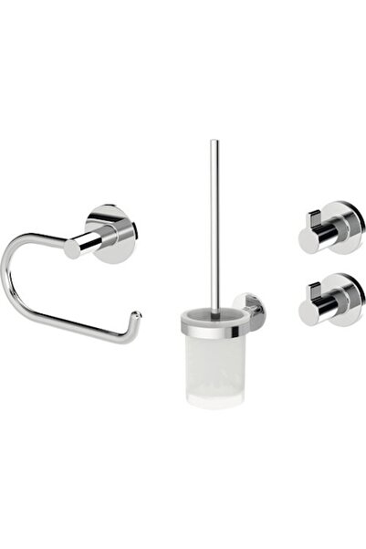 Lenz Set accesorii pentru baie Vida 4 piese crom