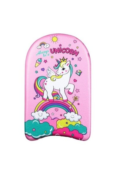 ANTBRO ® Placă de înot pentru copii Unicorn Rainbow 46x26 cm - Placă de antre...