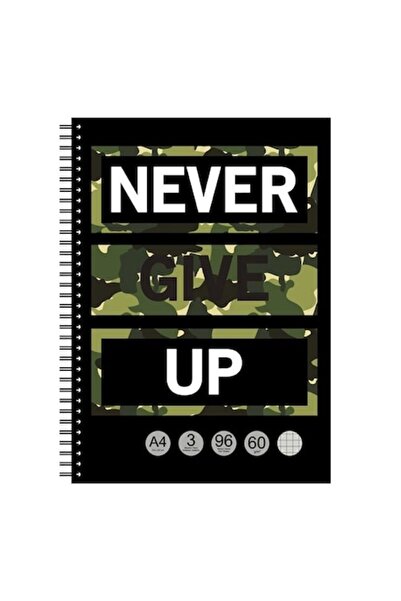 ANTBRO A4 Mathematics Notebook – Camouflage Cover, Spiral, 3 Subjects, 96 Sheets