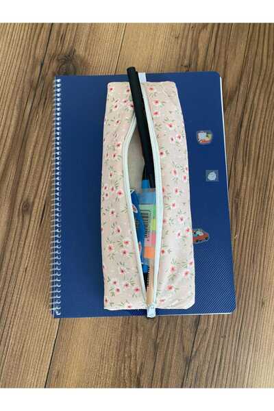 Handmade Lastikli Deftere Takilan Kumas Kalemlik Pratik Kalem kutusu Canta duzenleyici kalemlik