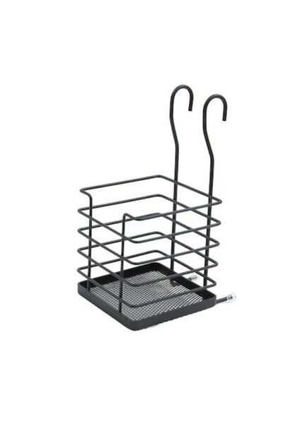 ANTBRO suport pentru tacâmuri, metal, negru, 22 x 10,5 cm