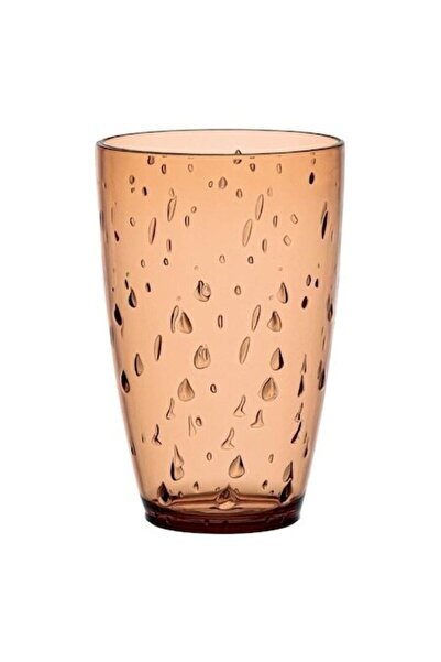 ANTBRO ® 435 ml Transparent Rigid Plastic Cup with Elegant Relief Pattern - R...