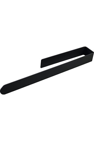 Form & Style Suport autoadeziv pentru prosoape de baie, negru mat