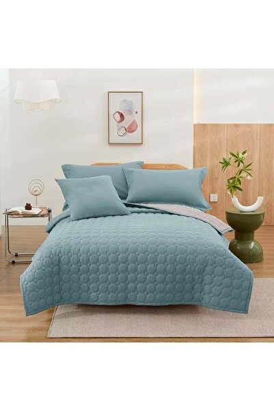 ShinyFlower Cotton Comforter Set for Single Bed 4-Piece Compressed Quilt Soft Microfiber Fabric 220 x 160 cm